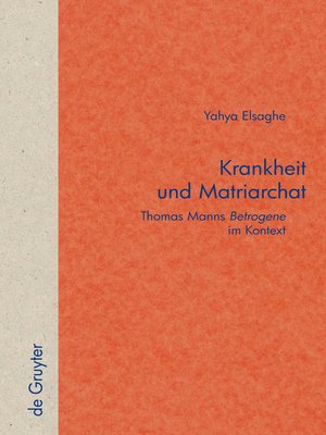 cover image of Krankheit und Matriarchat
